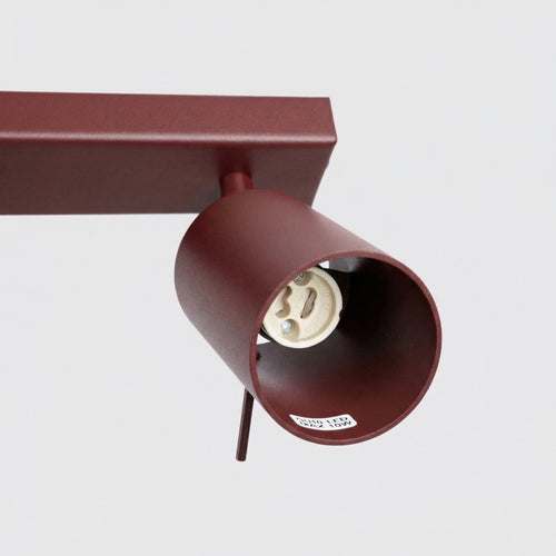 Sollux Lighting Plafondlamp RING 2 bordeaux - 30x6x16cm
