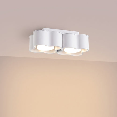 Sollux Lighting Plafondlamp OVIO 2 wit Gx53 - 24,5x12x8cm