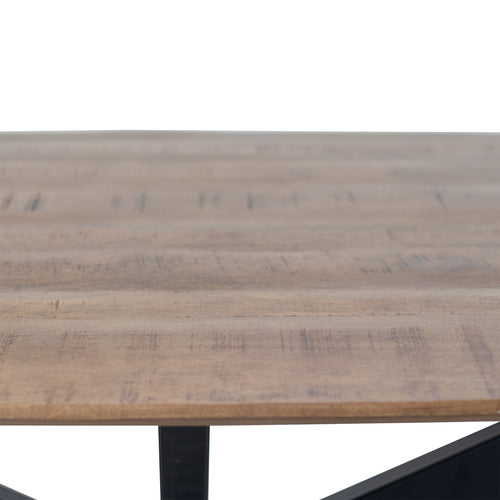 Giga Meubel Eettafel Jordan - Bruin Mangohout - 240x100x76cm - vtwonen shop