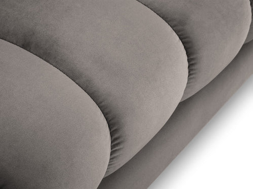 Cosmopolitan Design rechter chaise longue Bali flueel, lichtgrijs - 185x102x75cm