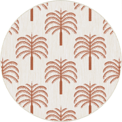 Rond buitenkleed Oase roest - Interieur05 - 240 x 240 cm