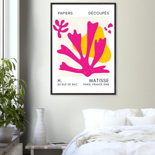 Artfulprints Poster Matisse – Abstract bloom pink   - 30x40 cm - Roze