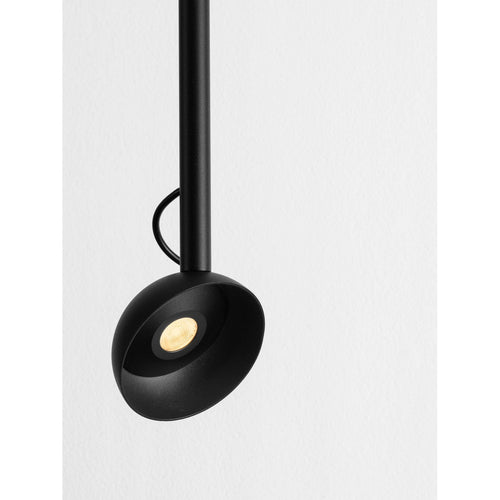 Nova Luce OLA Slanke hanglamp voor aan het plafond, zandkleurig zwart, LED 4W 256lm 3000K