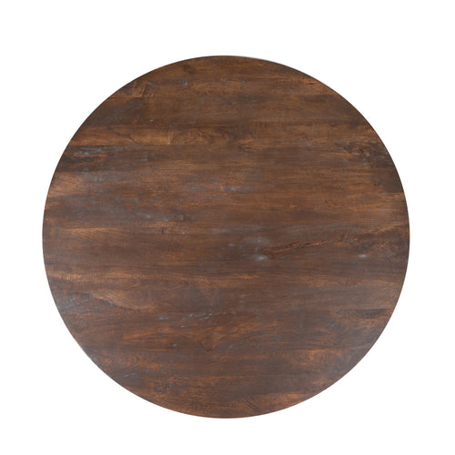 Starfurn Eettafel Lima - Rond Bruin Hout - 130x130x76cm