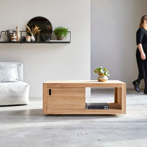 Tikamoon Adam - Teak salontafel - Naturel - vtwonen shop