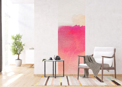 Sanders & Sanders poster figuratief motief roze - 90 x 270 cm - 601064