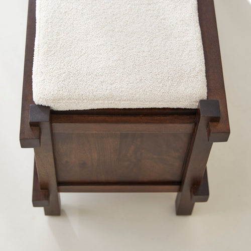 Tikamoon Voeteneindbank van massief mangohout - Bruin - vtwonen shop