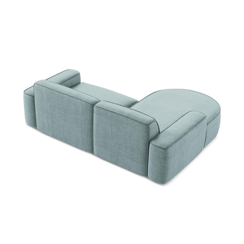 LaMiaSofa hoekbank links Melissa - textuurstof - jeans - 224x166x70