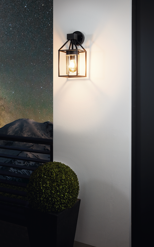 EGLO wandlamp buiten Trecate - e27 - 35,5 cm - zwart