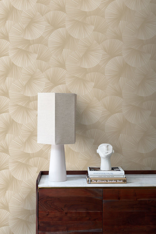 Origin Wallcoverings behang grafisch 3D motief beige bruin - 0.53 x 10.05 m - 348042 - vtwonen shop