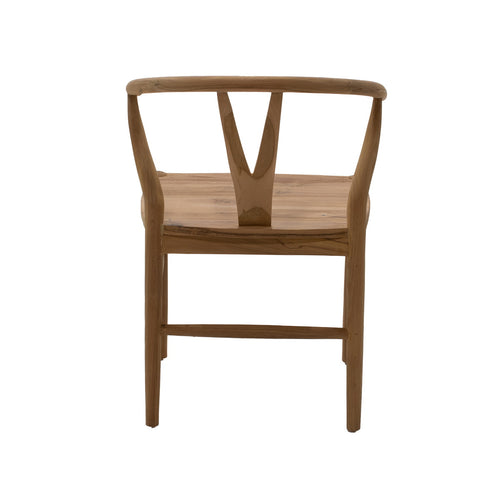 DÉJA Living Tuinstoel Skye - Naturel Teakhout - Zithoogte 47cm - Set van 2 - vtwonen shop