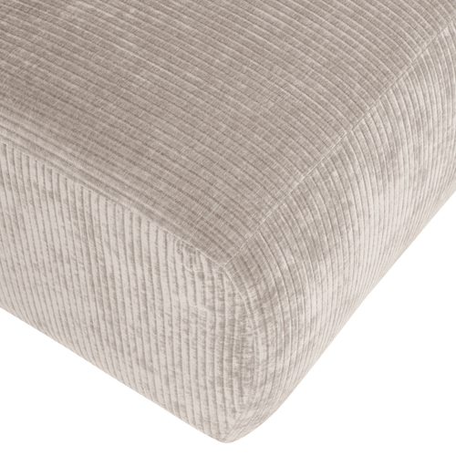 WOOOD 1,5-zits bank arm rechts Mojo Base - Rib - Ecru - 74x145x97
