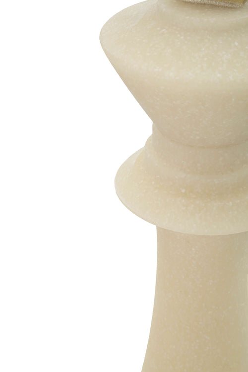 Mauro Ferretti schaakkoning - 13x41 cm - beige/goud