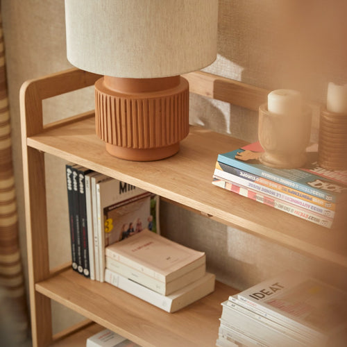 Tikamoon Massief eiken boekenkast - Naturel