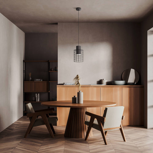 EGLO hanglamp Milligan - e27 - industrieel - ø 20 cm - zwart/wit - vtwonen shop