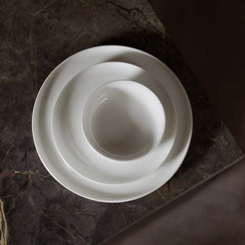 S|P Collection - Plat bord 20cm white Alura - Set van 4