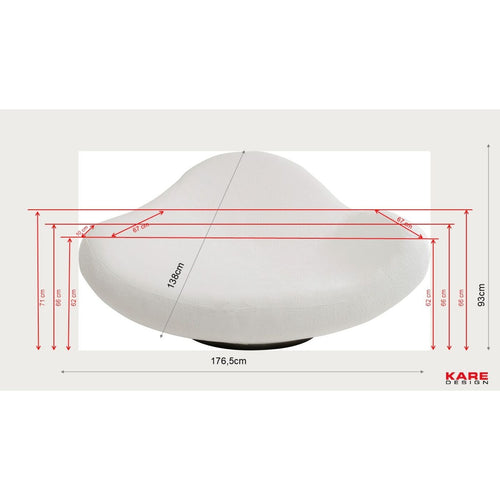 Kare Design Fauteuil Nebula geel