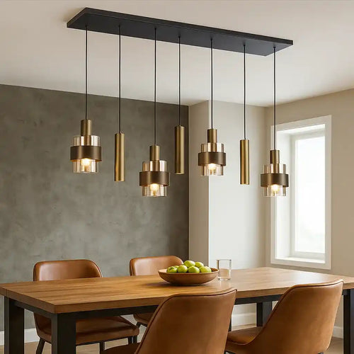 Highlight hanglamp Marrone - 7 lichts - 130  x 160   cm - brons