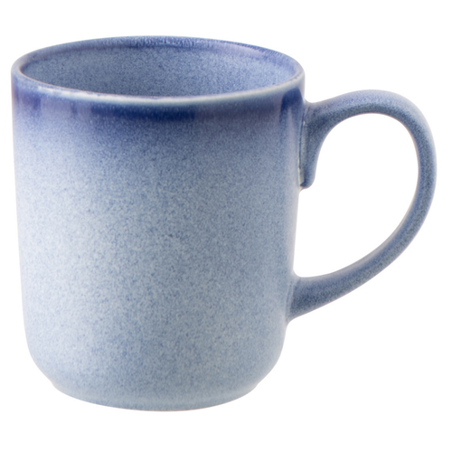 J-Line kopje Luna - keramiek - blauw - 2 stuks