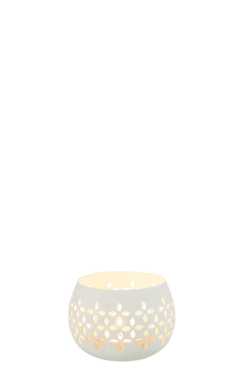 J-Line kaarshouder Geperforeerd - ijzer - wit - vtwonen shop