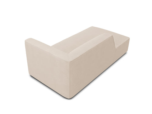 Micadoni linker meridiaan Ruby structurele stof, beige - 180x93x69cm