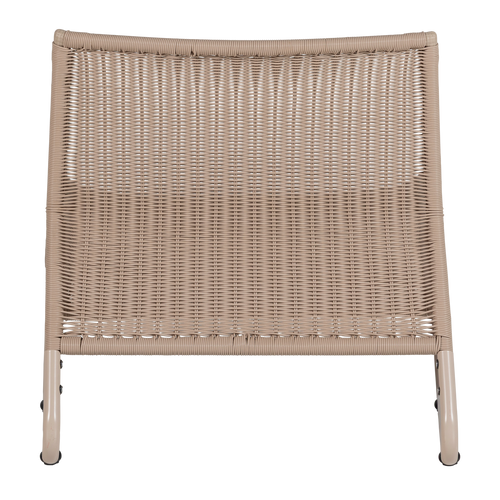 WOOOD tuin loungestoel West - Kunststof - Zand - 67x78x70