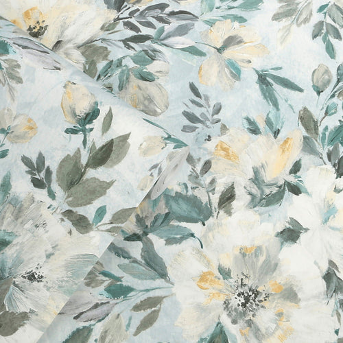 Laura Ashley Vliesbehang - Elowen Peony Pale Teal