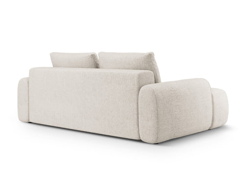 Cosmopolitan Design Slaapbank met opbergdoos Linz 4-zits, structurele stof beige - 100x250x84cm