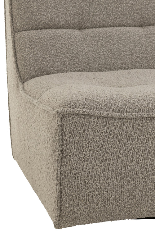 J-Line zetel Draaiend Vierkant - hout/textiel - taupe