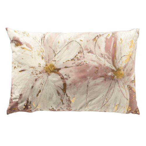 SUSANNA - kussenhoes 40x60 cm - bloemenmotief - Rose Tan - roze