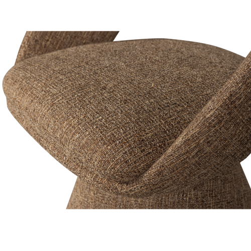 WOOOD draaibare eetkamerstoel Winter - Zand Melange - 80x63x57 - vtwonen shop