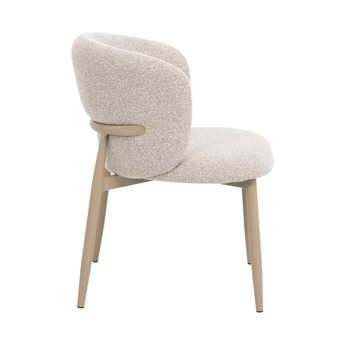 DÉJA Living Eetkamerstoel Varde - Stof - Beige/Beige - Set van 2