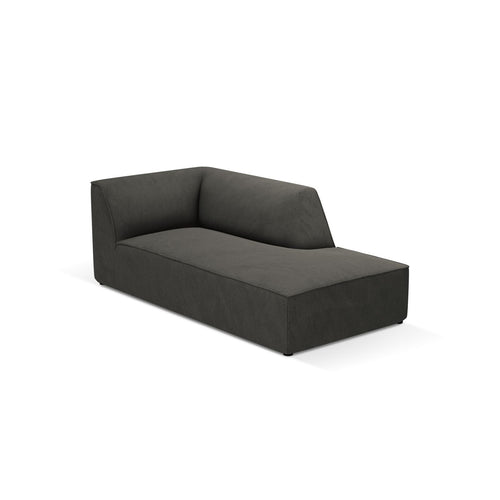 Cosmopolitan Design - Ligstoel rechts Siena ribfluwelen donkergrijs - 181x93x69cm