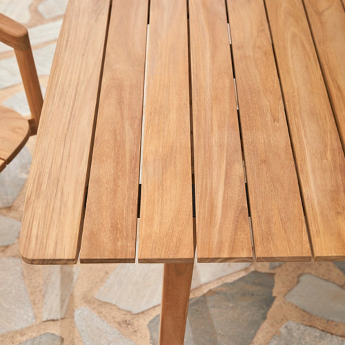 Tikamoon Massief teakhouten tuintafel voor 8/10 personen - Naturel - vtwonen shop
