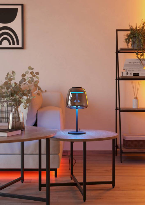 EGLO connect.z tafellamp Alfero-Z - led - glas - zwart/chroom - vtwonen shop