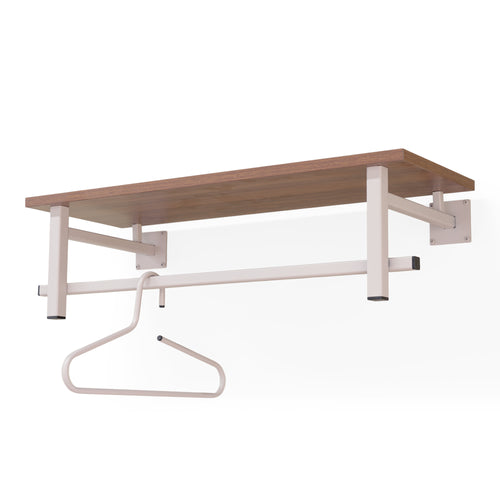 Spinder Design kapstok Simplon - Silky Taupe - Roede - Hoedenplank