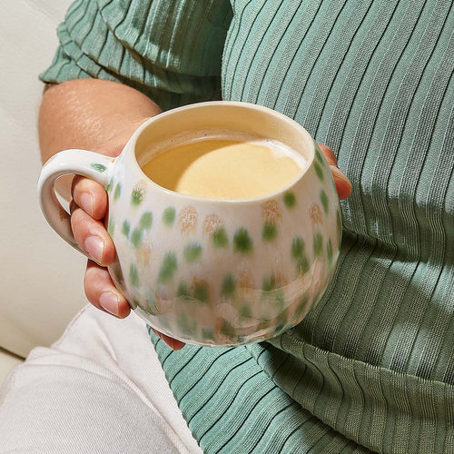 Salt & Pepper - Beker 46cl dotted green Muggies