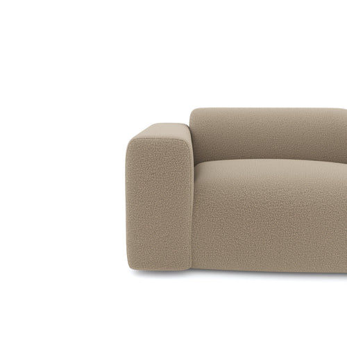 Sia Home - Rechte bank MYRA - Bouclette stof - Mol - 205cm