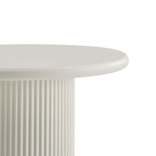Furnhouse ronde salontafel Wave - Crème wit - Ø 50 cm