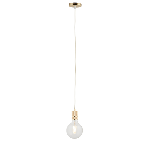 Lighto | Pendel Goud | Inclusief Lichtbron Helder | Classic | 1.5m Snoer | Met Plafondkap - vtwonen shop