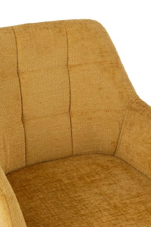 J-Line stoel Louna - ijzer/acryl - oker