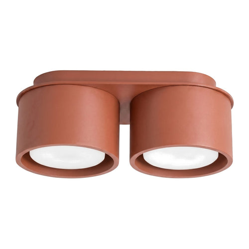 Sollux Lighting Plafondlamp MODO 2 rode oker Gx53 - 21x10x8cm