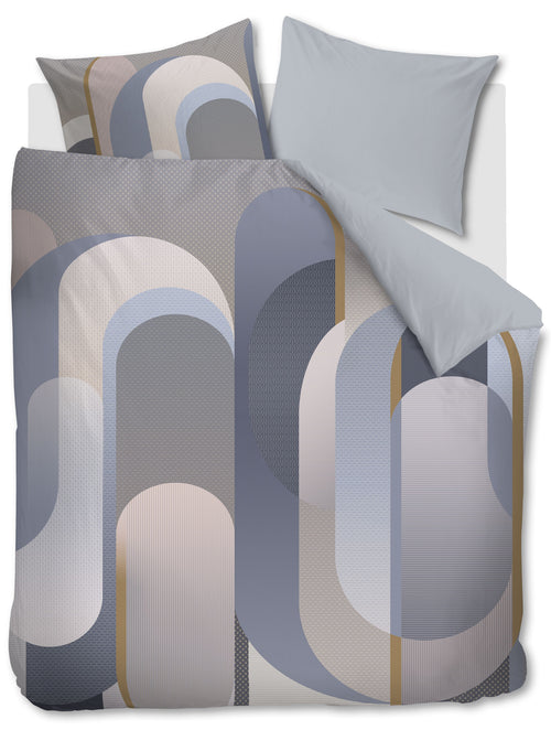 Kardol Dekbedovertrek Archi - 260 x 200/220 cm - Blauwgrijs