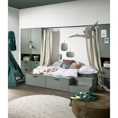 vtwonen garderobekast 103 cm & kistbank 120 cm Stage - Grenen - Soap - 185x103x40/36x120x50 - vtwonen shop