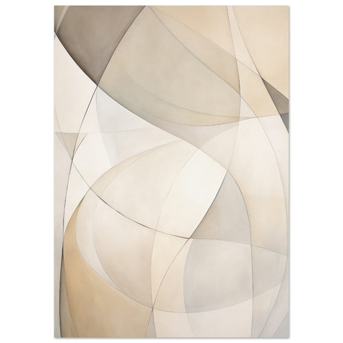 Artfulprints  Abstract - Fine lines 6   poster A4 21x29.7 cm