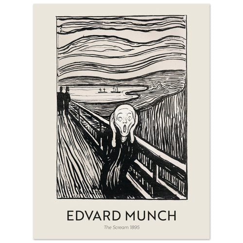Artfulprints  Edvard Munch - The Scream 1895   poster 30x40 cm - vtwonen shop