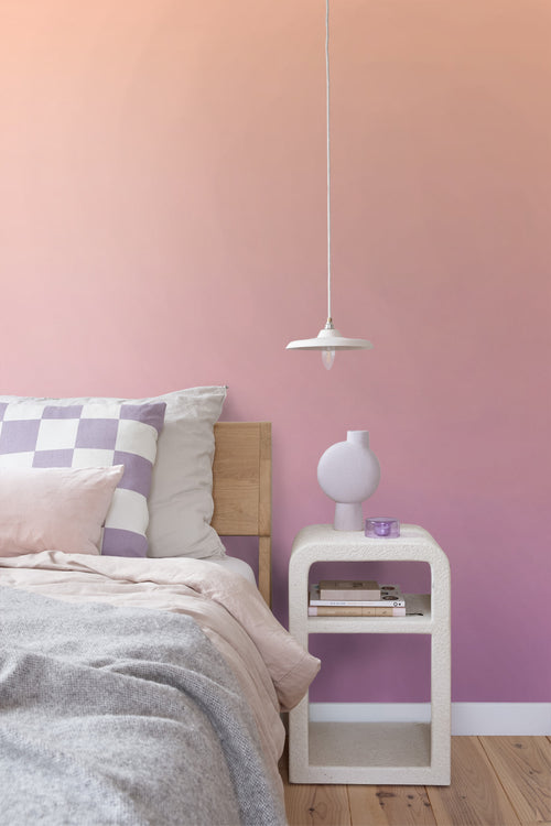 ESTAhome fotobehang dip dye motief paars en oranje - 2 x 2.79 m - 159549