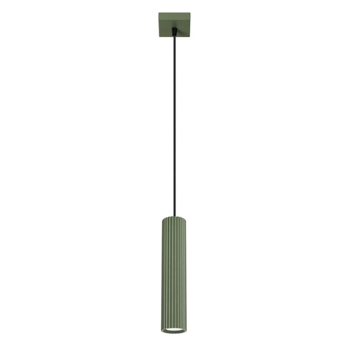 Sollux Lighting Hanglamp KARBON 1 olijfgroen - 8x8x118cm