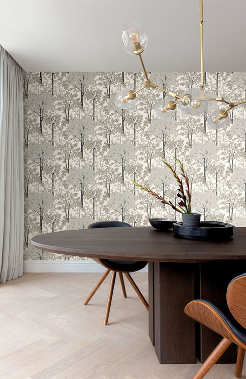 Masureel behang bosrijk landschap grijs - 53 cm x 10.05 m - 632006 - vtwonen shop