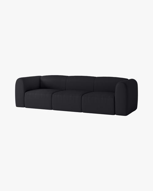 noo.ma Flom 3-zits slaapbank - Graphite Black, 140x200 bedfunctie